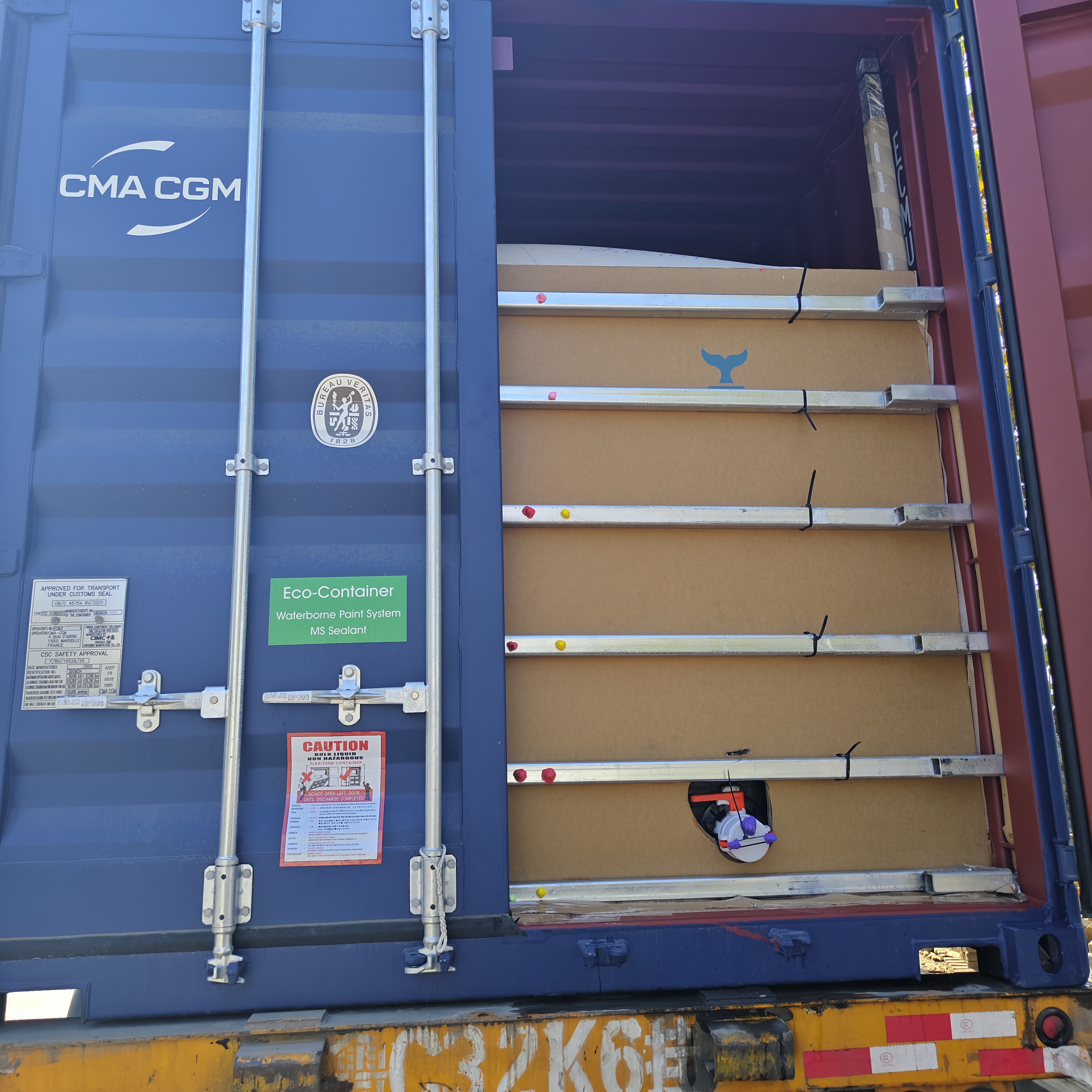 Индивидуальный 20-футовый Контейнер-флекситанк Для Пищевого Желтого Вина